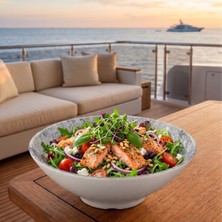 Happy Chef Velora Cloud 3'lü Salata Kasesi Seti, Ø 22,6 cm - H.7,8 cm 1155 Ml. , Thermoset Melamin