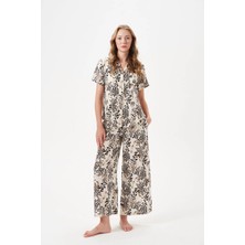 Pjs Bayan Düğmeli Pijama Takım 29049