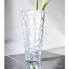 Aden Glass Baloncuklu Cam Vazo, Dekoratif, Premium