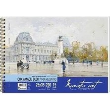 Karatis Resim Blok Spiralli Art 200 gr 25X35 15 Yp