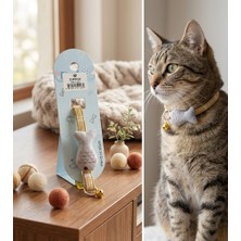 Pet Love Zilli ve Klipsli Kumaş Kedi Tasması