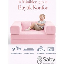 Saby Premium 140X70 cm Modüler Çocuk ve Genç Koltuğu – Yatak Olabilen Sünger Oyun Alanı–yıkanabilir Kılıf