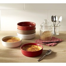 Emile Henry Kase Crème Brûlée Için, Seramik, 13 x 13 x 3,5 Cm, Seramik, Burgunderfarben, 13X13X3.5 cm