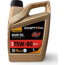 Kraftvoll Ultragear Sae 75W-80 3 Litre Manuel Şanzıman Yağı Gl-5