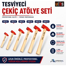 Apeksal Tesviye Çekici 6'lı Atölye Seti Dövme Çelik Profesyonel Çekiç