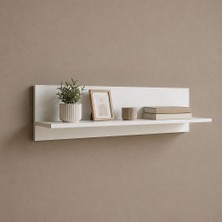 Adore Mobilya Dekoratif Duvar Rafı - Beyaz 90X25X20 cm
