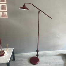 Bamyum Risso Vişne Çürüğü Lambader F Kol Hareketli Başlık Modern Dekoratif Metal Zemin Lambası