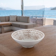 Happy Chef Old Ivory 6'lı Salata Kasesi Seti, Ø 17,7 cm - H.6,2 cm 635 Ml. , Thermoset Melamin