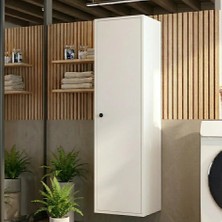 Bayold Mobilya Lina Banyo Dolabı Kiler Dolabı Çok Amaçlı Dolap Beyaz