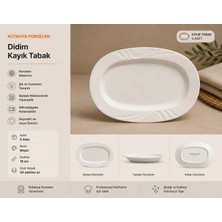 Kütahya Porselen Didim Kayık Tabak