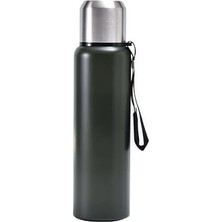 304 L Çelik 750 ml Yeşil Kamp Piknik Termos Tutmalı Termos CIN491YS