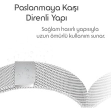Xiaomi Redmi Watch 6/5/4/mi Band 10 Pro/9 Pro/8 Pro Için Kordon Manyetik Tasarımlı Terletmeyen Mi Band 10 Pro Kordon Nefes Alabilen Metal Hasır Redmi Watch 6 Kordonu
