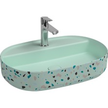 Isvea Infinity Terrazzo Tezgah Üstü Lavabo 60 cm