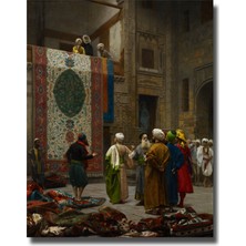 Rosaart Jean Leon Gerome Halı Tüccarı Çerçevesiz Poster, Klasik Sanat, Halı Tüccarı Poster