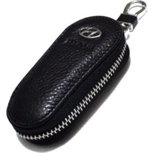 İdeal Aksesuar Hyundai Fermuarlı Deri Desenli Anahtarlık Kumanda Kabı Ithal Şık Car Keychain
