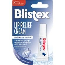 Blistex Lip Relief - Kuru ve Çatlamış Dudaklara Onarıcı ve Rahatlatıcı Dudak Bakım Kremi 1 Adet