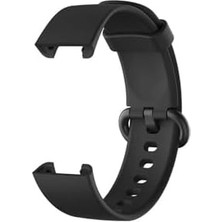 - Akıllı Saat Kordonu – Xiaomi Redmi Watch (Mi Watch Lite) Uyumlu, 44MM Silikon Spor Kayış - Siyah