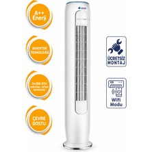 Aura Salon Tipi Klima Wifi Bağlantılı New 24.000 Btu