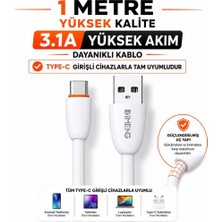 Imeng 3.1A Usba To Type-C Data ve Hızlı Şarj Kablosu ML109 Beyaz