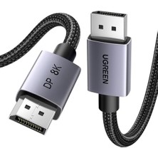 8k Displayport Kablosu 1.4 8k 60Hz 4K 240Hz, Vesa Sertifikalı, Pc, Hdtv, Monitör, Grafik Kartı Için Hdr, Freesync, G-Sync, Dsc 1.2, Hdcp 2.2 ile Uyumlu Alüminyum Dp Kablosu 32,4 Gbps (3m)