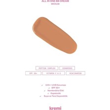 Kremi All In One Bb Cream Medium · Spf 50+ · Yüksek Kapatıcılık · Nemlendirici Ton Eşitleyici · Suya Dayanıklı · 50 ml