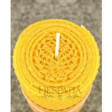 Doğal Balmumu Petek Mum 3'lü Set | Hesperia | 10.5cm x 4cm | Elle Sarım | Zararlı Kimyasalı Içermez | Temiz Yanış |