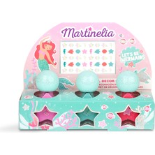 Martinelia Let\'s Be Mermaids Kız Çocuk Su Bazlı Oje ve Tırnak Tasarım Seti