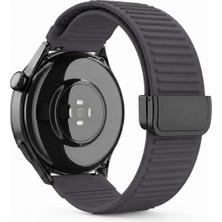 Alstrap Huawei Watch Gt7/Gt6/gt5/gt4/gt 3 Pro/gt 3 46MM Uyumlu 22MM Mıknatıslı Silikon Kordon Kayış