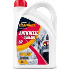 Examines -56°c Organik Kırmızı Antifriz 3 Litre