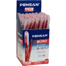 Pensan Büro Tükenmez Kalem Ince Uçlu 50'li Pk 22700011