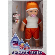 Şimşek Oyuncak Ağlayan Bebek Kız Çocuklar İçin 3 - 6 Yaş Turuncu Renkli Eğlenceli Model