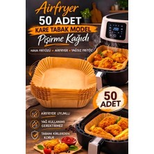 Tasarım Evi Pişirme Kağıdı Airfryer Xxl Xl Airfryer Yağlı Kağıt Xiaomi Philips Tüm Markalara Uyumlu 50 Adet