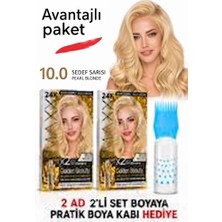 Maxx Deluxe Golden Beauty Set Saç Boyası 10.0 Açık Sarı 2 Adet + Fırça