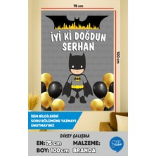 İsg Tabelam 75X100CM/DIKEY/BATMAN Temalı Doğum Günü Branda Afişi