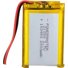 Sh Ticaret 103450 3.7 Volt 2000 Mah Lityum Polimer Pil