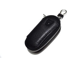 İdeal Aksesuar Dacia Fermuarlı Deri Desenli Anahtarlık Kumanda Kabı Ithal Şık Car Keychain