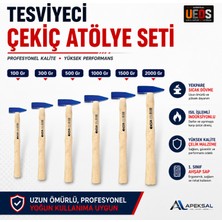 Apeksal Desa Tesviye Çekici 6'lı Atölye Seti Dövme Çelik Profesyonel Çekiç