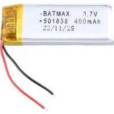 Sh Ticaret 501838 3.7 Volt 400 Mah Lityum Polimer Pil