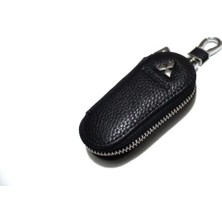 İdeal Aksesuar Mitsubishi Fermuarlı Deri Desenli Anahtarlık Kumanda Kabı Ithal Şık Car Keychain