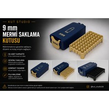 Kut Studio Mermi Saklama ve Taşıma Kutusu 9 mm (50 Kapasiteli)