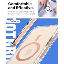 16 Pro ile Uyumlu Ince Magsafe Kılıf Capella Mag Sararmaya Dayanıklı Hava Kanalı Teknolojisi™ Askeri Sınıf Koruma Clear Sepia Şeffaf Kapak - ACS08305
