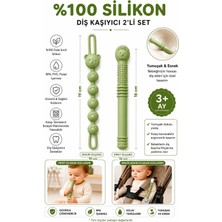 Erma Home 2'li Diş Kaşıyıcı Seti | Pipet ve Emzik Askısı | Bebek Dişlik