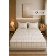 Güvenal Charm %100 Pamuk Desenli Yastık Kılıflı Lastikli Çarşaf Seti | Yastık Kılıfı| Lastikli Çarşaf | Uyku Seti | Çeyiz - Kare