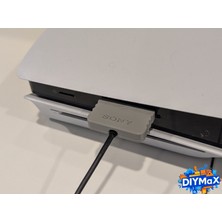 Dıymax Retro Ps5 USB C Port Koruyucu Kapak - Oyun Konsolu Aksesuarı - Turuncu
