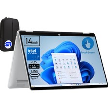 HP Omnibook 5 Flip Intel Core 7-150U 16GB Ram 1tb SSD 14'' 2k IPS Ekran Windows 11 Home BT0A0EA + Elektropasaj Çanta