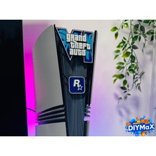 Dıymax Gta Vı Ps5 Konsol Standı ve Logo Dekorasyonu