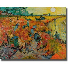 Rosaart Kırmızı Üzüm Bağı Posteri,vincent Van Gogh The Red Vineyard At Arles, Çerçevesiz Poster, Klasik Sanat