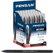Pensan Siyah Tükenmez Kalem 1 Mm. 50 Lik Kutu 8692404904477