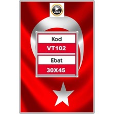 TAN EXPRESS 30X45 Türk Bayrağı Alpaka Kumaş 1 Adet