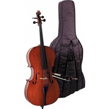 Valencia Valencıa CE160F12 Cello 1/2 Scale +Kılıf+Yay, Karartılmış Akçaağaç B